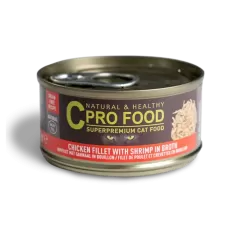 Filet de poulet et crevettes - Nourriture humide 70g - C PRO FOOD à 1,49 € - C PRO FOOD - CCWFCS - C PRO FOOD