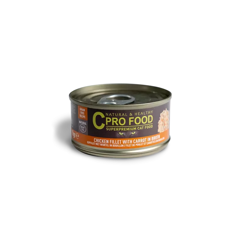 Filet de poulet et carottes - Nourriture humide 70g - C PRO FOOD