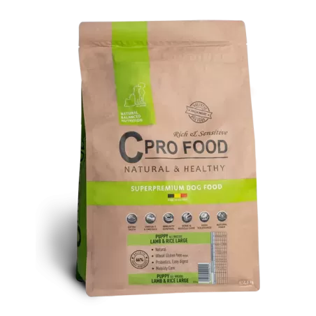 Puppy All Breeds à l'agneau et riz - Large - Croquettes pour chiots 10kg  - C PRO FOOD