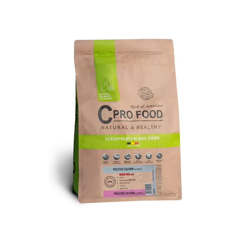 Prestige All Breeds au saumon - Grain Free - Croquettes pour chiens 10kg - C PRO FOOD