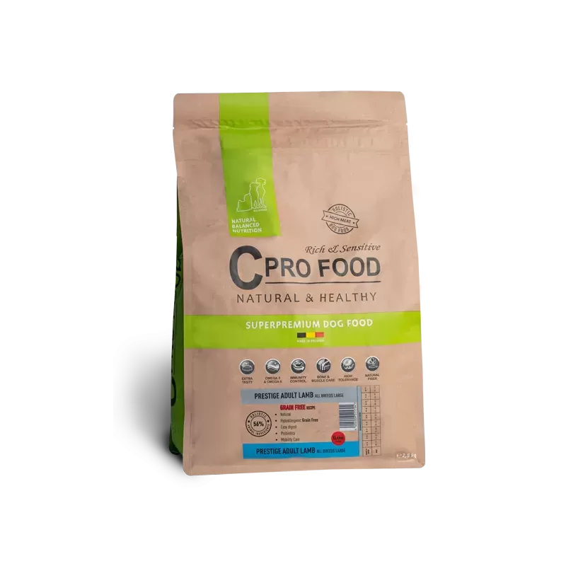 Prestige All Breeds à l'agneau - Large - Grain Free - Croquettes pour chiens - 10kg - C PRO FOOD