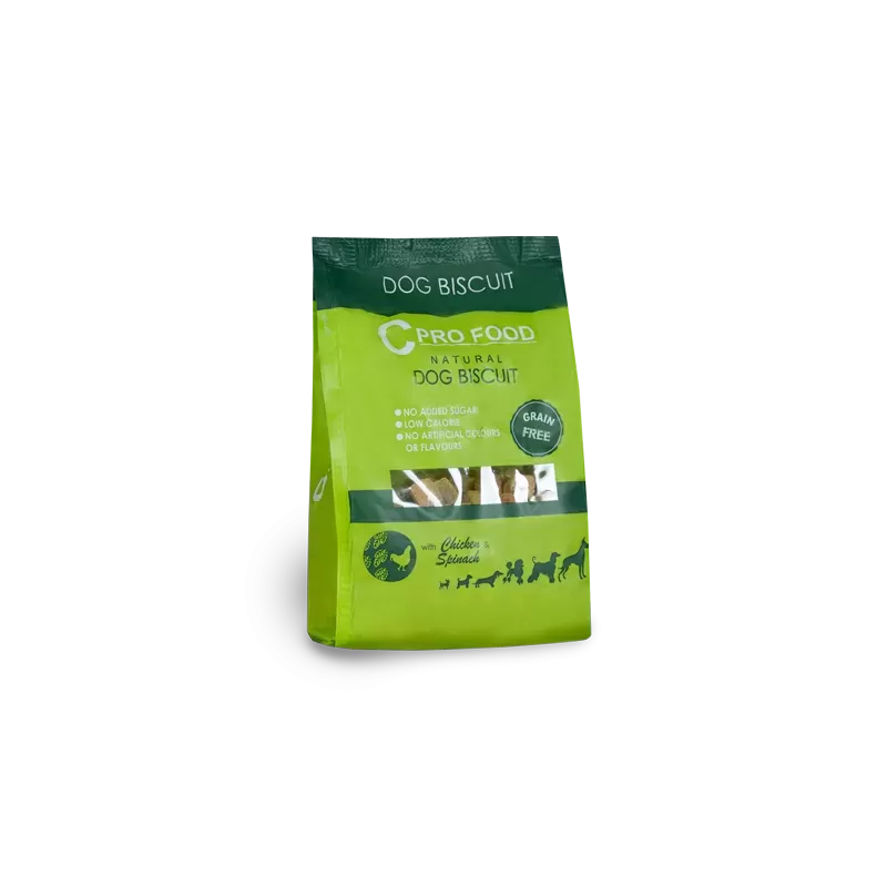 Biscuits Chicken & Spinach - Friandises pour chiens et chiots 400g - C PRO FOOD