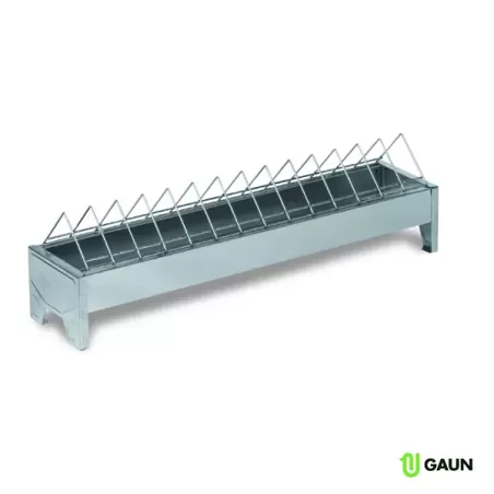 MANGEOIRE MÉTALIQUE POUSSINS GRILLE ÉTROITE - 50 CM. - GAUN à 9,95 € - Gaun - 11320 - Mangeoires