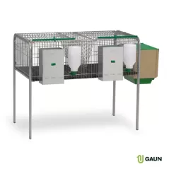 CAGE À LAPINS MOD. GANDIA - 1 NID 1 COMPARTIMENT - GAUN à 185,95 € - Gaun - 43175 - Cages d'extérieur