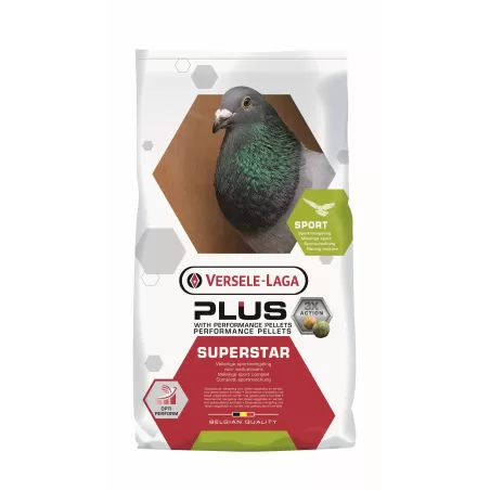 Plus Superstar 20kg - Mélange de sport avec des granulés Plus - Versele-Laga à 22,10 € - Versele-Laga - 411435 - Plus