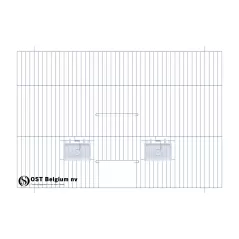 Façade 60x40cm (Porte + clapets) - OST Belgium à 16,95 € - Ost-Belgium - 89940651 - Devantures