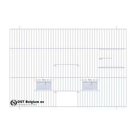 Façade 60x40cm (Porte + porte tournante + clapets) - OST Belgium à 19,65 € - Ost-Belgium - 89940661 - Devantures