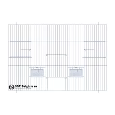 Façade 60x40cm (Porte + 2 portes tournantes + clapets) - OST Belgium à 22,65 € - Ost-Belgium - 89940671 - Devantures