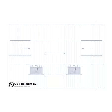 Façade 60x40cm (Porte + 2 portes tournantes + clapets) - OST Belgium à 22,65 € - Ost-Belgium - 89940671 - Devantures