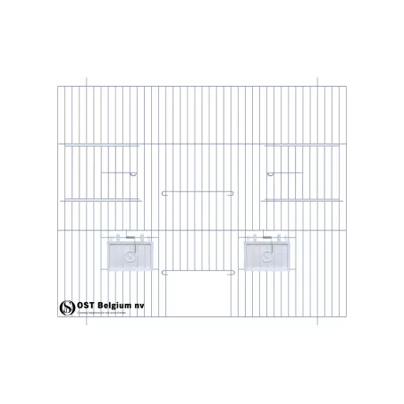 Façade 50x40cm (Porte + 2 portes tournantes + clapets) - OST Belgium à 21,05 € - Ost-Belgium - 89940571 - Devantures