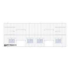 Façade 80x30cm (2 Portes + 2 portes tournantes + 4 clapets) - OST Belgium à 31,50 € - Ost-Belgium - 89930861 - Devantures