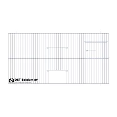 Façade 60x30cm (Porte + Porte tournante) - OST Belgium à 14,10 € - Ost-Belgium - 89930611 - Devantures