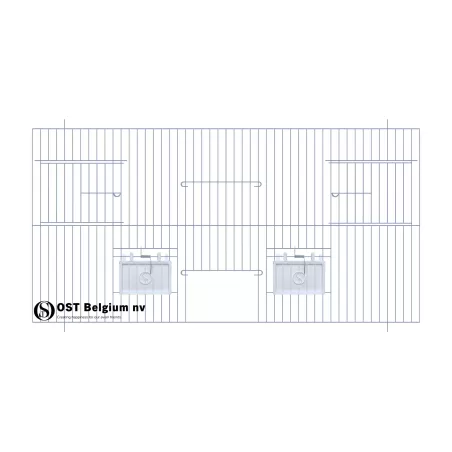 Façade 60x30cm (Porte + 2 portes tournantes + clapets) - OST Belgium à 22,10 € - Ost-Belgium - 89930671 - Devantures