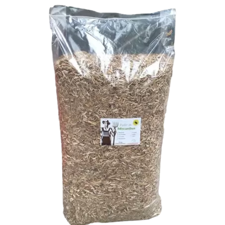 Paille de Miscanthus avec TABAC - 10Kg - Green Elephant à 13,65 € - Green Elephant - LAT10 - Copeaux