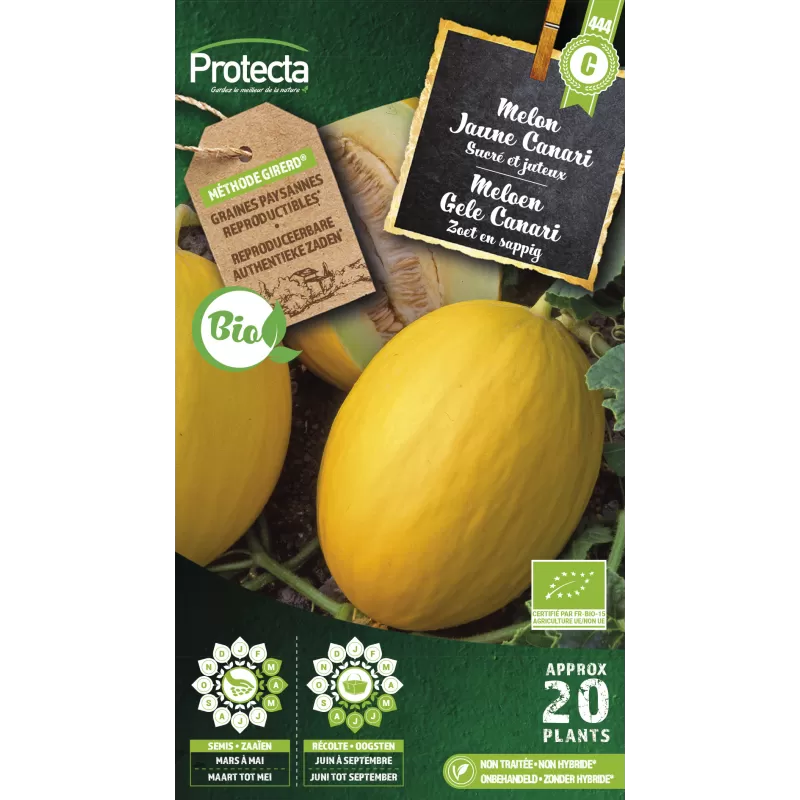 Melon Jaune Canari FR-BIO-15 - Cat. C - Protecta