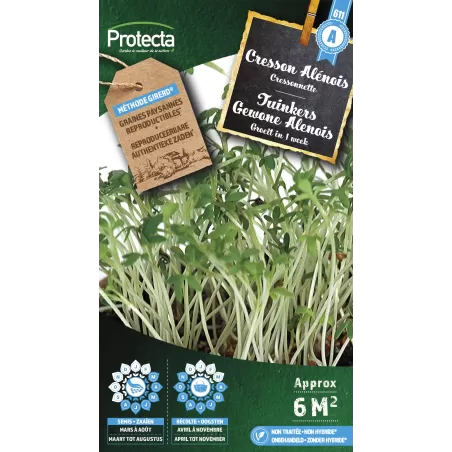 Cresson Alenois - Cat . A - Protecta à 2,40 € -  - SE-CON-00012 - Plantes, Buis & Légumes