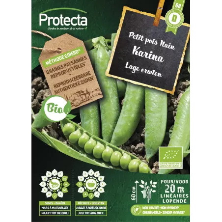 Petit Pois Nain KARINA  FR-BIO-15 - Cat. D - Protecta