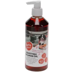 Huile de saumon écossais pour chiens et chats 500ml - Duvo+ à 9,95 € - Duvo + - 15013 - Vitamines et Compléments