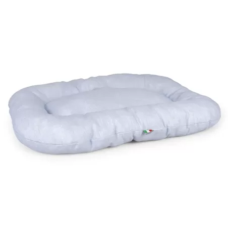 Coussin ovale cousu Mellow M bleu 81x55x8cm - Duvo+