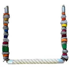 Balançoire avec Pierres et Bois de Java 44 cm x 2,5 - Parrots & Toys à 34,95 € - Vogelhof - Parrots & Toys - SWING-STONE-M - ...