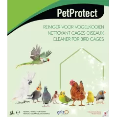 Nettoyant Cages Oiseaux 5L - PETPROTECT à 29,95 € - Grizo - 1100800001 - Nettoyage