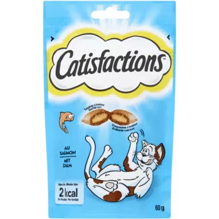 Snack pour Chat au Saumon 60g - Catisfactions à 2,40 € - Catisfactions - 260311 - Catisfactions