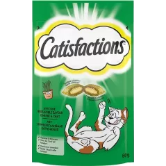 Snack pour Chat à l'herbe à chat 60g - Catisfactions à 2,40 € - Catisfactions - 434818 - Catisfactions