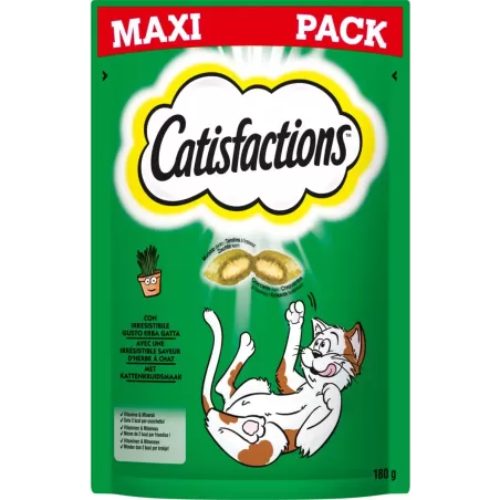 Snack pour Chat à l'herbe à chat 180g - Catisfactions à 5,30 € - Catisfactions - 452753 - Catisfactions