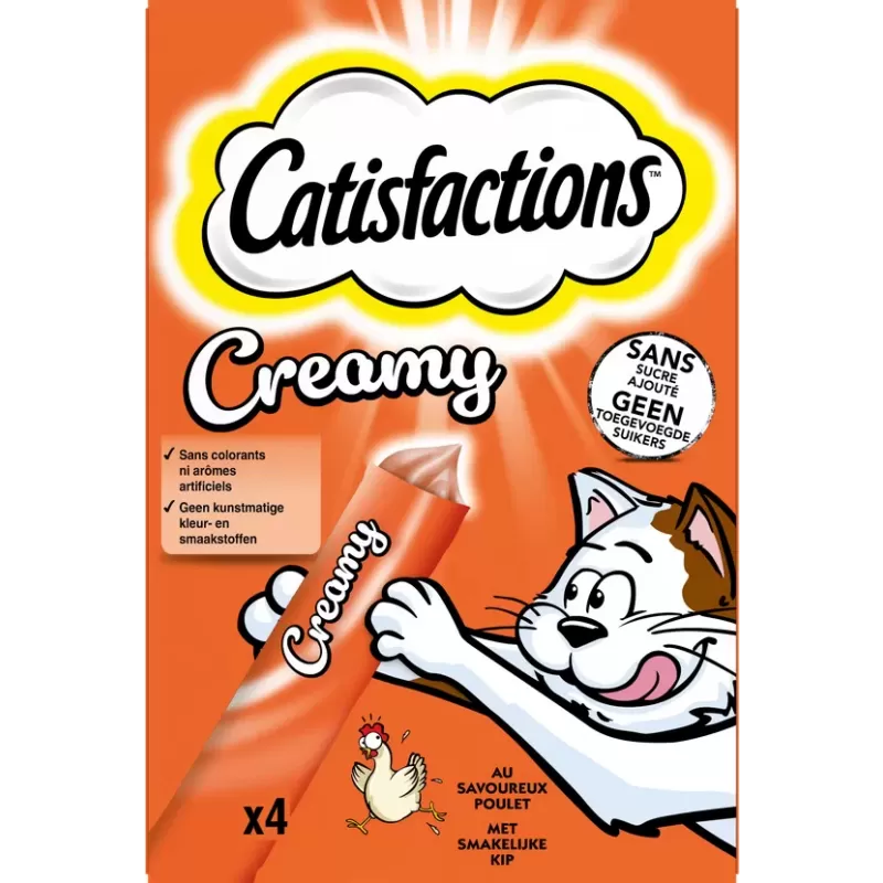 Creamy Snacks pour Chat au Poulet 40gr - Catisfactions