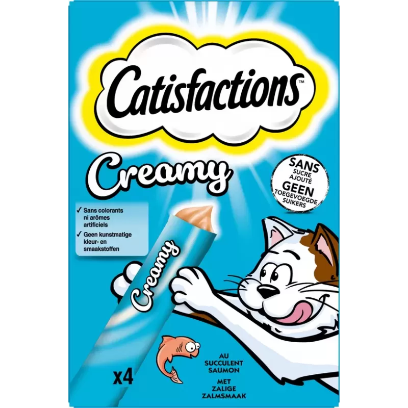 Creamy Snack pour Chat au Saumon 40g - Catisfactions