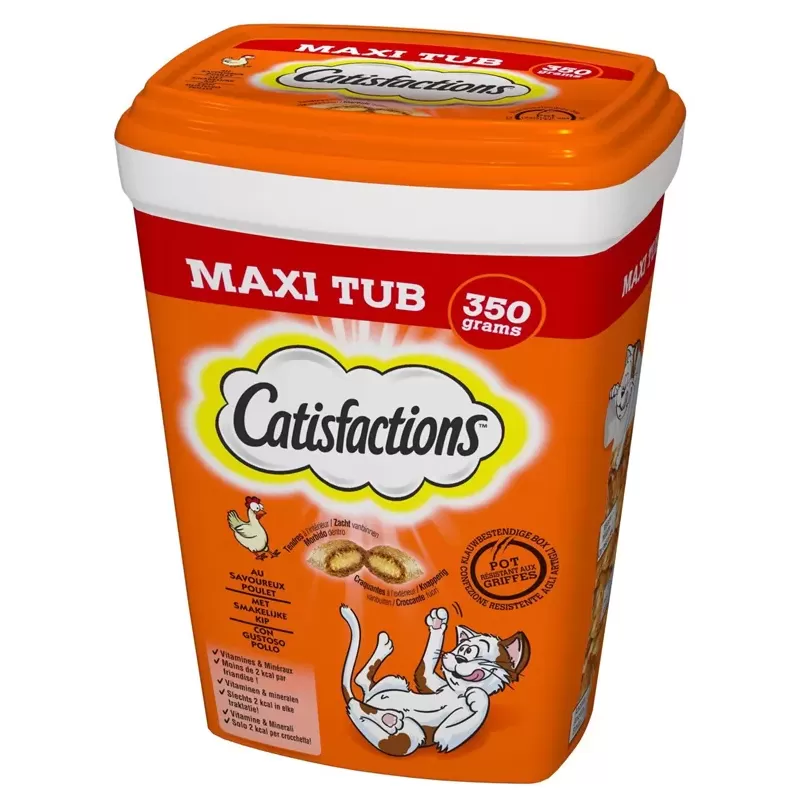 Snack pour Chat Maxi Tub au poulet 350gr - Catisfactions