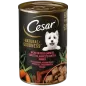 Can Boeuf Carottes et Haricots Verts 400g - Cesar