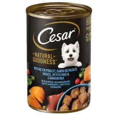 Can Poulet Patates Douces et Petits Pois 400g - Cesar à 3,50 € - Cesar - 426472 - Cesar