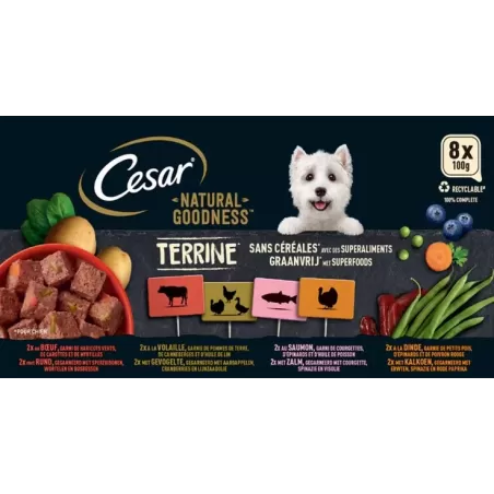 Tray en terrine 8x100g - Cesar à 11,10 € - Cesar - 462566 - Cesar