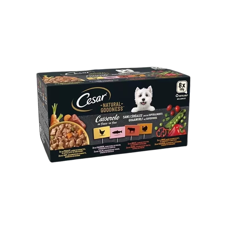 Tray Casserole en sauce 8x100g - Cesar