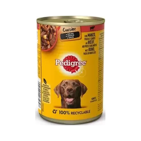 Aliment Humide en Conserve au Boeuf, aux Pâtes et aux Carottes 400g - Pedigree à 3,39 € - Pedigree - 149143 - Pedigree