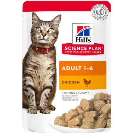 Aliment pour Chat Adulte Poulet - sachet repas - 85gr - Hill's à 1,69 € - Hill's - 607084 - Hill's