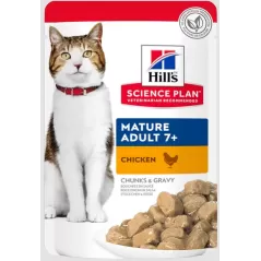 Aliment pour Chat Adulte Mature Poulet - sachet repas - 85gr - Hill's à 1,69 € - Hill's - 603995 - Hill's