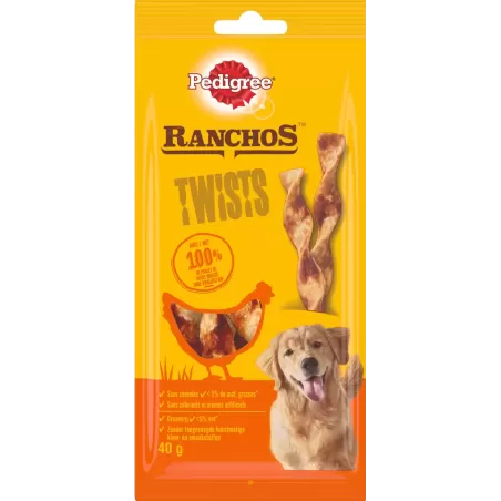 Ranchos Twist 40g Poulet - Pedigree à 2,19 € - Pedigree - 440372 - Pedigree