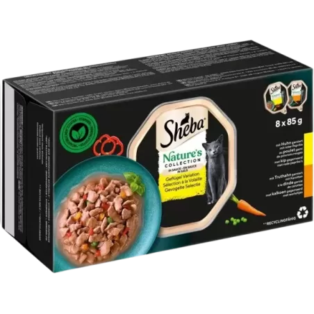 Pâtée Nature Collection Poulet 8x85g - Sheba à 9,39 € - Sheba - 427819 - Sheba