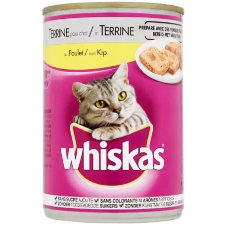 Boîte Poulet Terrine 400gr - Whiskas à 2,59 € - Sheba - 101513 - Sheba