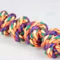 Corde en coton 6 nœuds multicolore - Duvo+