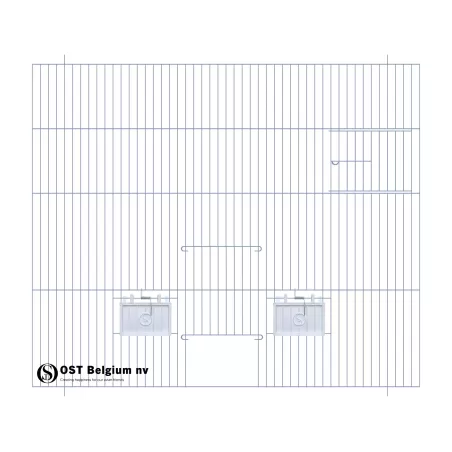 Façades 60x50cm (Porte + porte tournante + clapets) - OST Belgium à 20,90 € - Ost-Belgium - 89950661 - Devantures