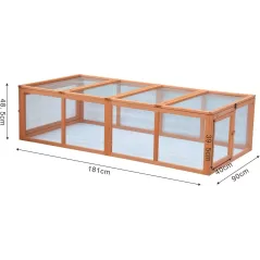 Clapier Pour Lapin/ Poule Flappie 181x90x48cm - Grizo à 149,95 € - Grizo - 280204000 - Cages d'extérieur