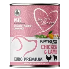 Pâtée Chiot Poulet et Agneau 400gr - Euro Premium à 3,95 € - Euro Premium - Dog Food - 21152 - Euro Premium - Dog Food