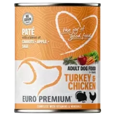 Pâtée Adult Dinde & Poulet 400gr - Euro Premium à 3,95 € - Euro Premium - Dog Food - 21154 - Euro Premium - Dog Food