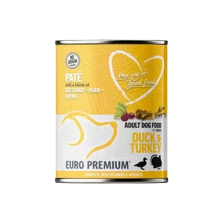 Pâtée Adult Dinde & Canard 400gr - Euro Premium à 3,95 € - Euro Premium - Dog Food - 21155 - Euro Premium - Dog Food