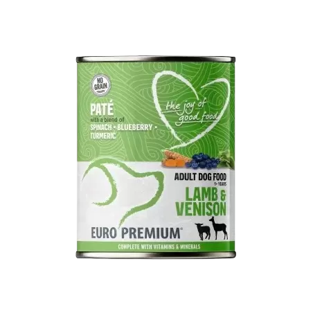 Pâtée Adult Agneau & Gibier 400gr - Euro Premium à 3,95 € - Euro Premium - Dog Food - 21157 - Euro Premium - Dog Food