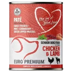 Pâtée Senior Poulet & Agneau 400gr - Euro Premium à 3,95 € - Euro Premium - Dog Food - 21158 - Euro Premium - Dog Food