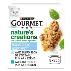 Nature's créations Poisson 8x85gr - Gourmet à 9,59 € - Purina - 12568966 - Purina